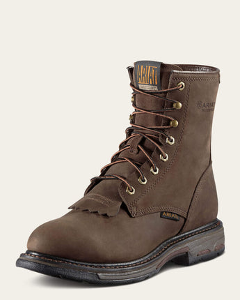 Ariat Men's Workhog Composite Toe Work Boot Lace Up - Oily Distressed